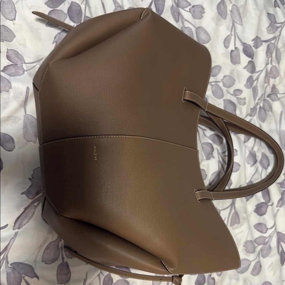 Polene Brown Tote Bag with Elegant Design